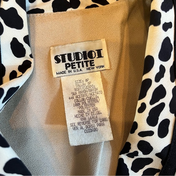 Vintage Y2K Dress Studio 1 Petite 8P Shoulder Pads 80s/90s double breasted - Picture 2 of 11